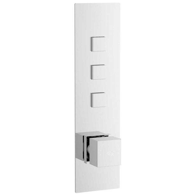 Hudson Reed Ignite Single Handle Thermostatic Concealed 3 Outlet Showe