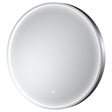 Hudson Reed Mensa Framed Bathroom Mirror with Touch Sensor 600mm Diameter - Chrome - LQ743 - TAP 'N' SHOWER