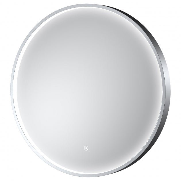 Hudson Reed Mensa Framed Bathroom Mirror with Touch Sensor 600mm Diameter - Chrome - LQ743 - TAP 'N' SHOWER