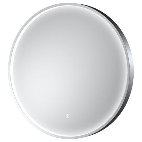 Hudson Reed Mensa Framed Bathroom Mirror with Touch Sensor 600mm Diameter - Chrome - LQ743 - TAP 'N' SHOWER