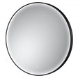 Hudson Reed Mensa Framed LED Mirror with Touch Sensor 800mm Diameter - Black - LQ751 - TAP 'N' SHOWER