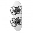 Hudson Reed Industrial dual handle concealed shower valve with diverter in chrome finish