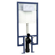 Hudson Reed Wall Hung Toilet Frame with Dual Flush Concealed Cistern Square Plate - Matt White - XTY109S - TAP 'N' SHOWER