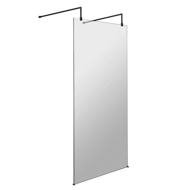 Hudson Reed Support Arms and Feet 900mm wide 8mm glass wet room screen with minimalist design