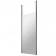 Hudson Reed Ceiling Post wet room screen 700mm wide with 8mm tempered glass and sleek black frame.