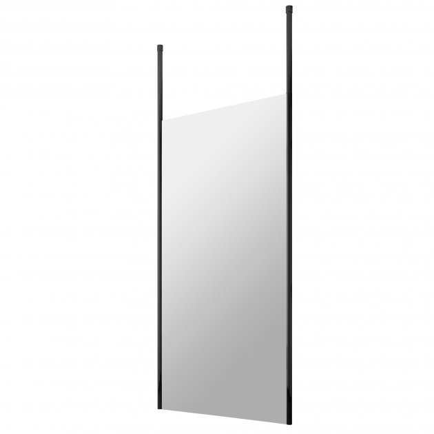 Hudson Reed Ceiling Post wet room screen with 1000mm wide 8mm toughened glass and polished chrome finish.