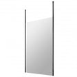 Hudson Reed Ceiling Post wet room screen 1400mm wide with 8mm glass and black frame for modern bathrooms