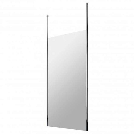 Hudson Reed Chrome Ceiling Post Wet Room Screen 1100mm Wide - 8mm Glass - Clear/Chrome - GPCP11
