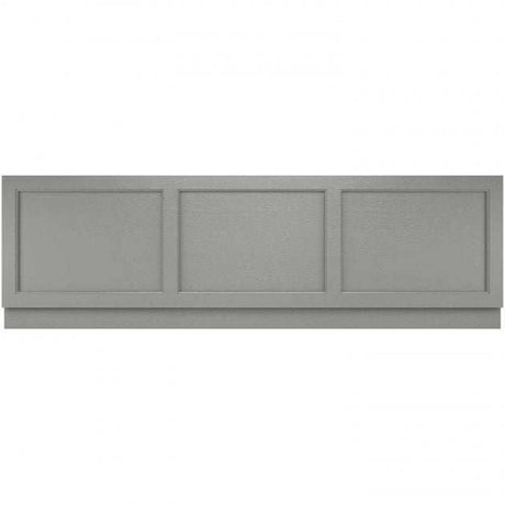 Storm grey Old London traditional bath front panel by Hudson Reed, 560mm high, 1795mm wide, classic design
