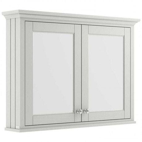 Hudson Reed Old London traditional mirrored bathroom cabinet in timeless sand with 1050mm width and vintage design