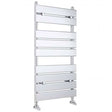 Hudson Reed Piazza Flat Panel Straight Heated Towel Rail 950mm High x 500mm Wide - Chrome - HL382