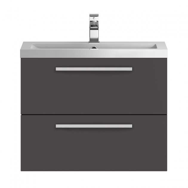 Hudson Reed Quartet Wall Mounted Vanity Unit with Basin 720mm Wide - G