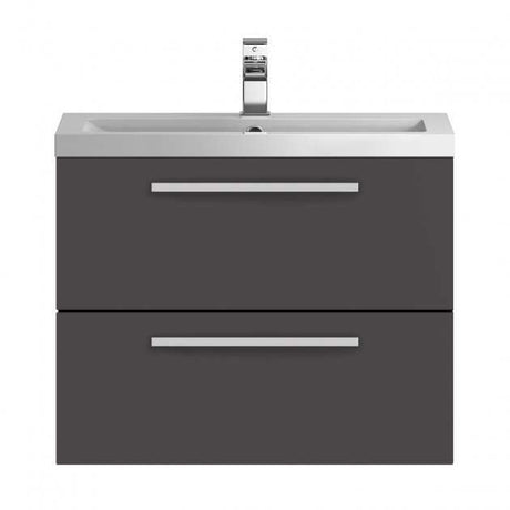Hudson Reed Quartet Wall Mounted Vanity Unit with Basin 720mm Wide - G