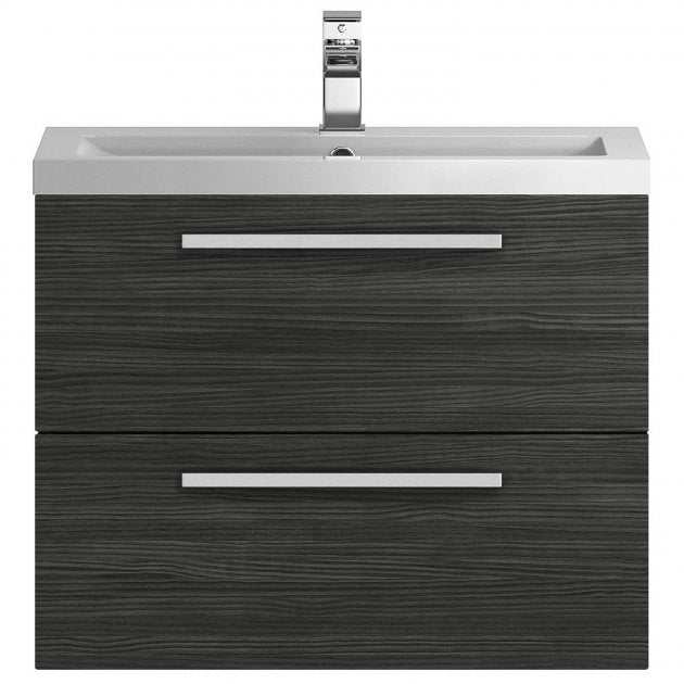 Hudson Reed Quartet Wall Mounted Vanity Unit with Basin 720mm Wide - H