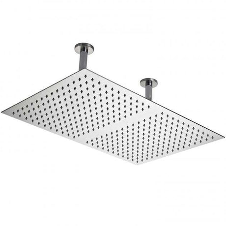 Hudson Reed Ceiling Arm and Rectangular Ceiling Mounted Shower Head 60