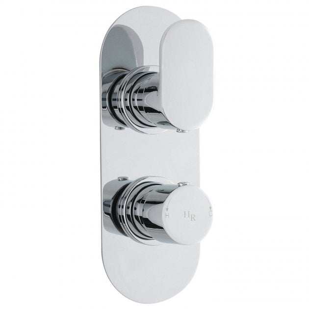 Hudson Reed Reign Dual Handle Round Concealed Shower Valve with Divert