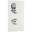 Hudson Reed Reign Concealed Dual Handle Shower Valve - Chrome - REI361