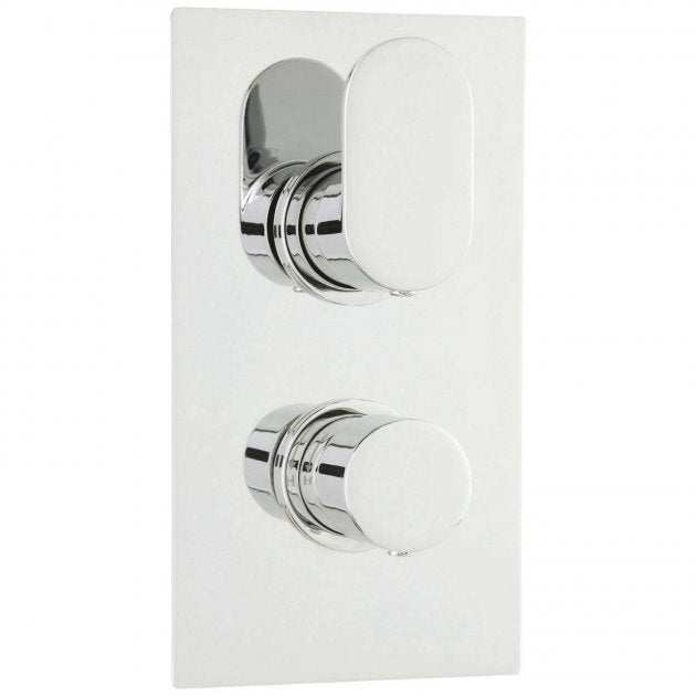 Hudson Reed Reign Concealed Dual Handle Shower Valve - Chrome - REI361