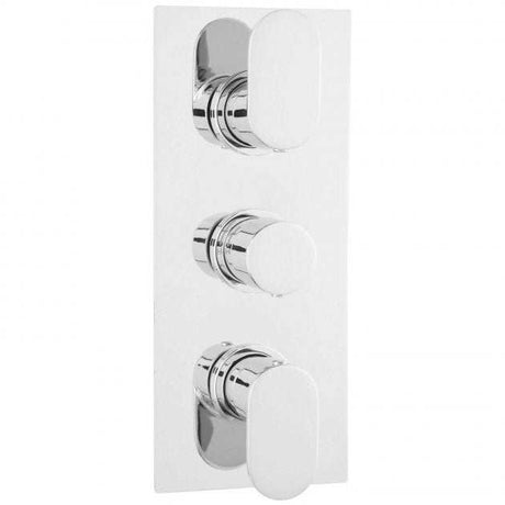 Hudson Reed Reign Concealed Triple Handle Shower Valve - Chrome - REI3