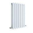Hudson Reed Revive Modern Double Designer Horizontal Radiator 600mm High x 412mm Wide - High Gloss White - HL337D