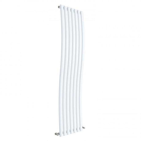 Hudson Reed Revive Modern Wave Designer Vertical Radiator 1785mm High x 413mm Wide - High Gloss White - HLW95