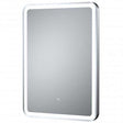 Hudson Reed Bathroom Mirror with Touch Sensor Silver Framed 700mm High x 500mm Wide - Silver - LQ703