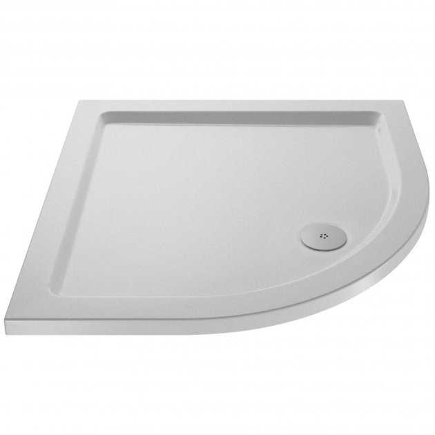 Hudson Reed Flat Top Slip Resistant Modern Quadrant Shower Tray 800mm x 800mm - White - NSR105