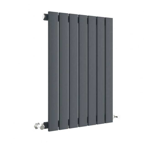 Hudson Reed Sloane Modern Single Designer Horizontal Radiator 600mm High x 412mm Wide - Anthracite - HLA54