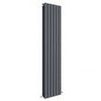 Hudson Reed Sloane Modern Double Designer Vertical Radiator 1500mm High x 354mm Wide - Anthracite - HLA73