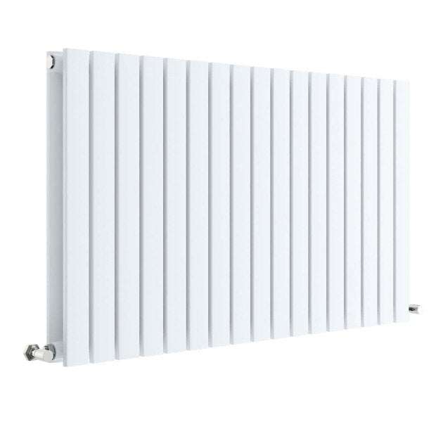 Hudson Reed Sloane Modern Double Designer Horizontal Radiator 600mm High x 992mm Wide - Satin White - HLW56D