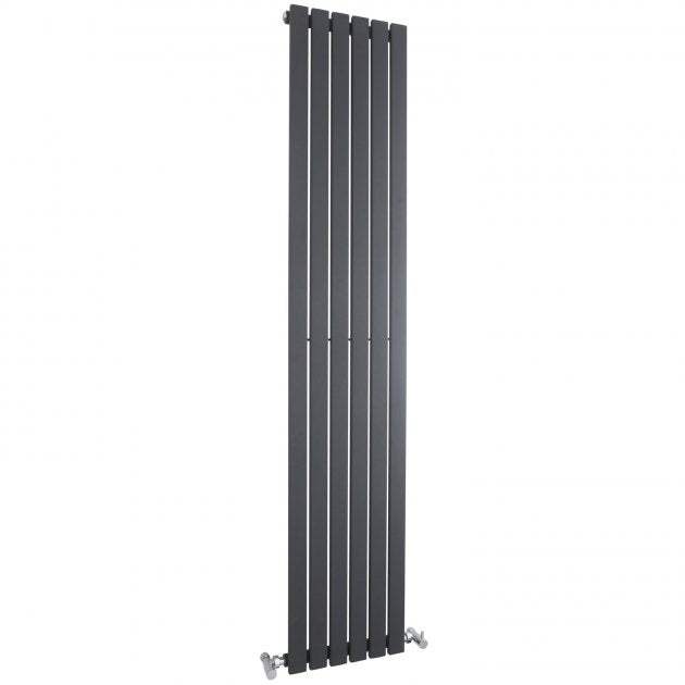 Hudson Reed Sloane Modern Single Designer Vertical Radiator 1800mm High x 354mm Wide - Anthracite - HLA72