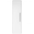 Hudson Reed Solar modern wall hung tall storage unit in pure white with 350mm width for bathroom storage
