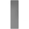Hudson Reed Solar cool grey modern back to wall bathroom WC unit 550mm wide with sleek handle