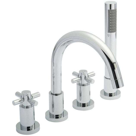 Hudson Reed Tec Crosshead 4-Hole Hose Retainer and Bath Shower Mixer T