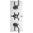 Hudson Reed Tec Triple Handle Pura Plus Concealed Shower Valve - Chrom