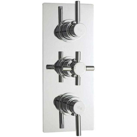 Hudson Reed Tec Triple Handle Pura Plus Concealed Shower Valve - Chrom