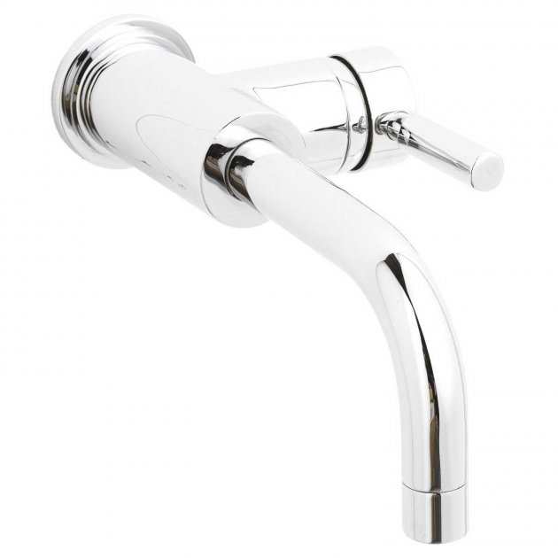 Hudson Reed Tec Wall Mounted Single Lever Side Action Basin Mixer Tap 