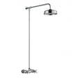 Hudson Reed Fixed Head thermostatic bar mixer shower kit with chrome finish and fixed rainfall shower head