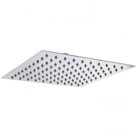Hudson Reed Thin Square Stainless Steel Fixed Shower Head  - Chrome - 