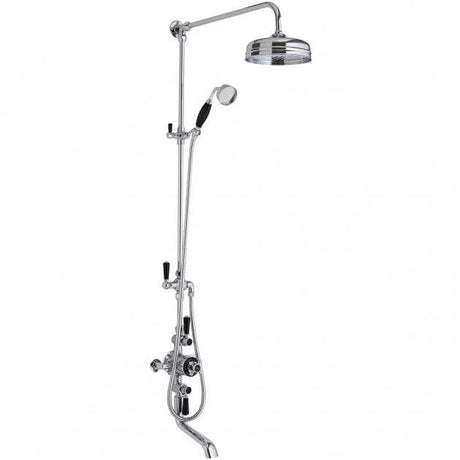 Hudson Reed Topaz Triple Exposed Fixed Head & Spout Mixer Shower with 