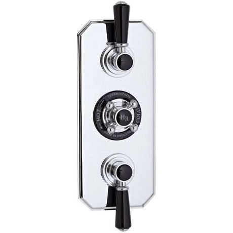 Hudson Reed Topaz Black Triple Diverter with Concealed Shower Valve - 