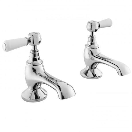 Hudson Reed Topaz Pair Lever Bath Taps - Chrome - BC302HL