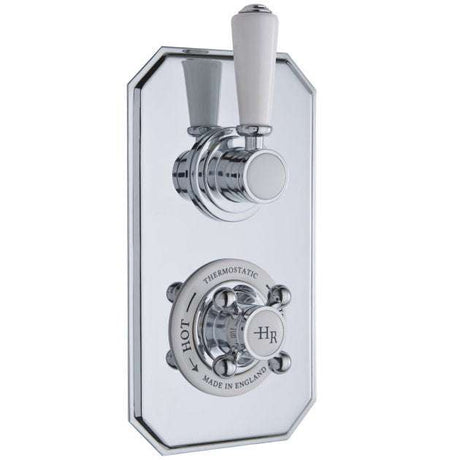 Hudson Reed Topaz Twin Diverter with Concealed Shower Valve  - Chrome 