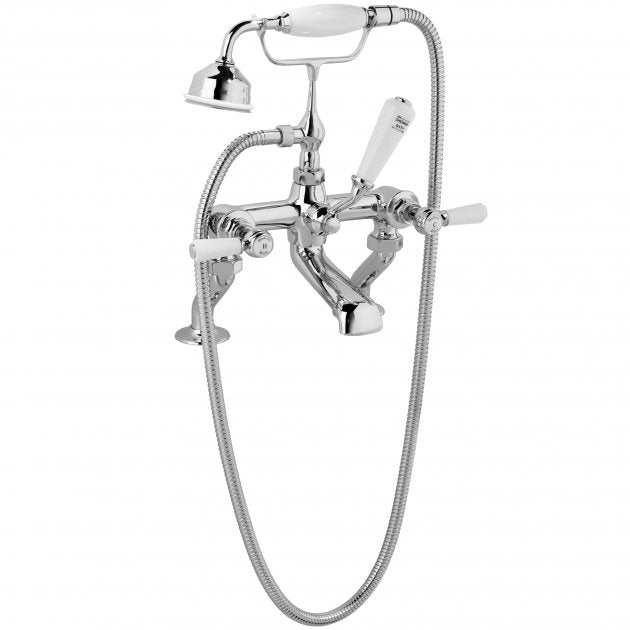 Hudson Reed Topaz Pillar Mounted Bath Shower Mixer Tap - Chrome - BC30