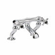 Hudson Reed Black Topaz Crosshead  Pillar Mounted Bath Filler Tap - Chrome - BC403DX