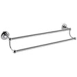 Hudson Reed Traditional Wall Mounted Double Towel Rail - Chrome - LH307