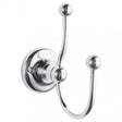 Hudson Reed Traditional Wall Mount Double Robe Hook - Chrome - LH311