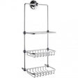 Hudson Reed Traditional Wall Mounted Shower Tidy 3 Tier - Chrome - LH316