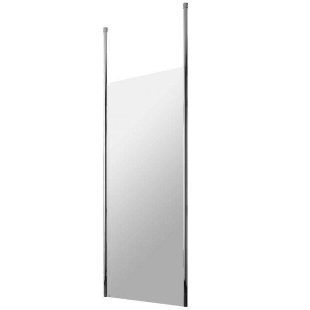Hudson Reed 8mm Glass Wetroom Screen 900mm Wide with Ceiling Post - Po