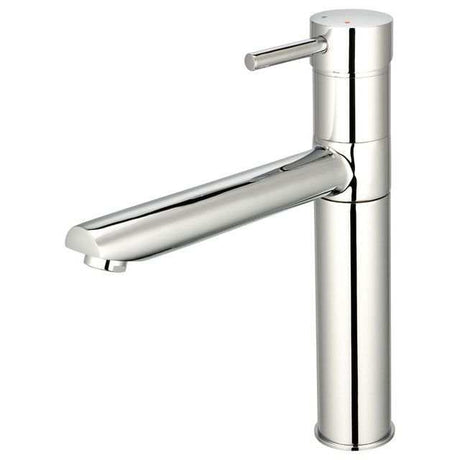 Chrome Reginox Kitchen Tap Hudson with single spout, lever handle, and sleek monobloc deck-mounted design